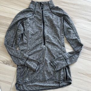 Athleta Gray Half-Zip